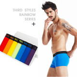 Innersy 2016 Boxer 7Pcs/lot Brand Sexy Panties Plus Size Mens Underwear Modal Boxer Short Colorful Breathable Belt Shorts Boxer