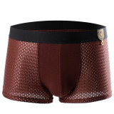 Innersy 2016 Panties Mens 4Pcs\lot Underwear Meryl Boxers Modal Boxer Men Sexy Boxer Ventilate Plus Size Boxers Mens Underwear