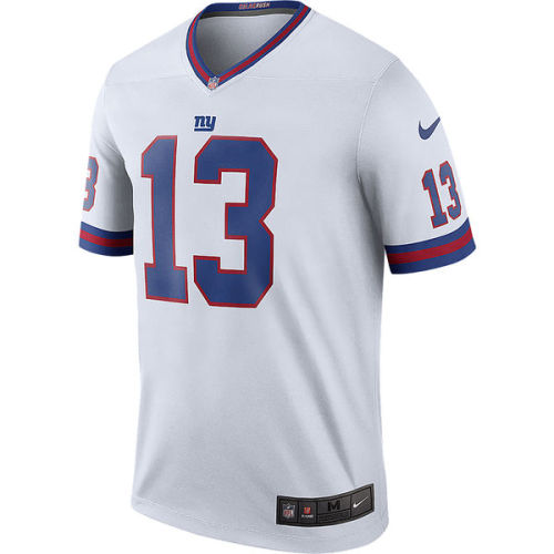 Men's New York Giants Odell Beckham Jr Nike White Color Rush Legend Jersey