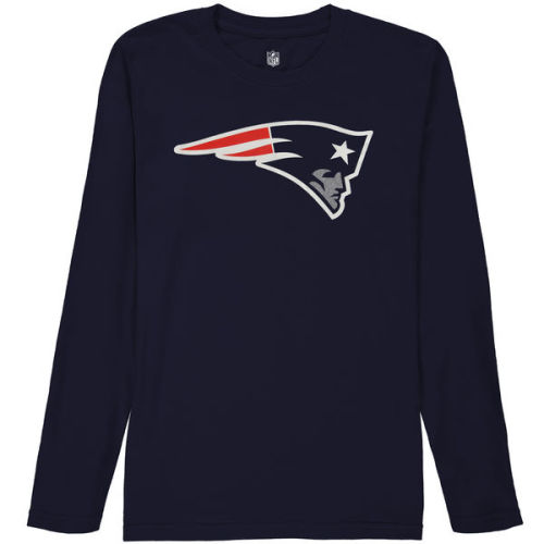 New England Patriots Youth Team Logo Long Sleeve T-Shirt