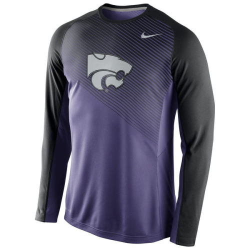 Kansas State Wildcats Nike 2014-2015 Fearless Shootaround Long Sleeve Dri-FIT Shirt - Purple