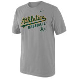 Men's Oakland Athletics Nike Green Home Practice T-Shirt