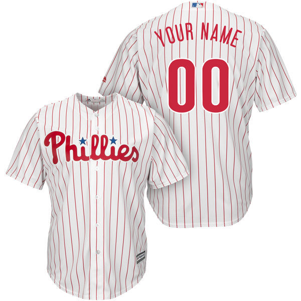 Material: 100% Polyester Cool Base ® technology is made with interlocking moisture-wicking fabric for a lightweight, breathable feel Tagless neck label and transfer locker tag Athletic modern fit Twill applique lettering will be used to customize your jersey Center back neck MLB silhouetted batter patch Jersey cannot be customized with a player's nickname and number Full or left chest official logo printed tackle twill decoration Personalize this jersey with your name or nickname and favorite number across