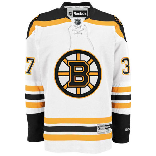 Patrice Bergeron Boston Bruins Reebok Premier Player Jersey – White