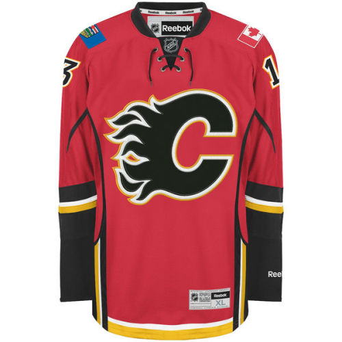 Johnny Gaudreau Calgary Flames Reebok Home Premier Player Jersey - Red