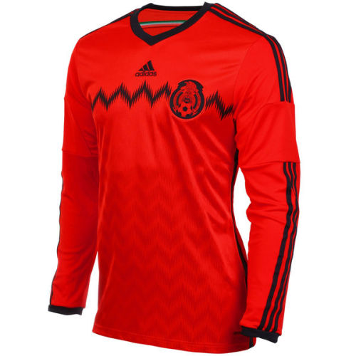 Mexico adidas 2014-2015 World Soccer ClimaCOOL Away Replica Jersey – Red