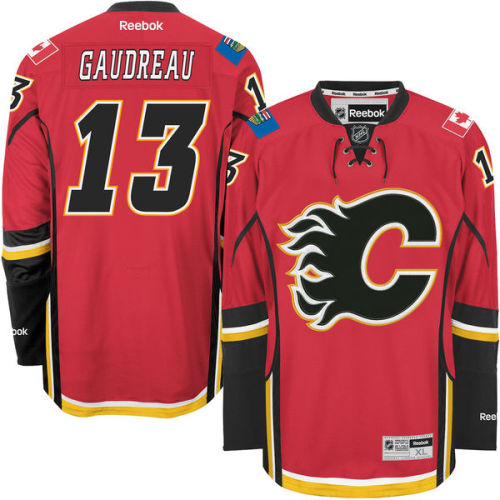 Johnny Gaudreau Calgary Flames Reebok Home Premier Player Jersey - Red