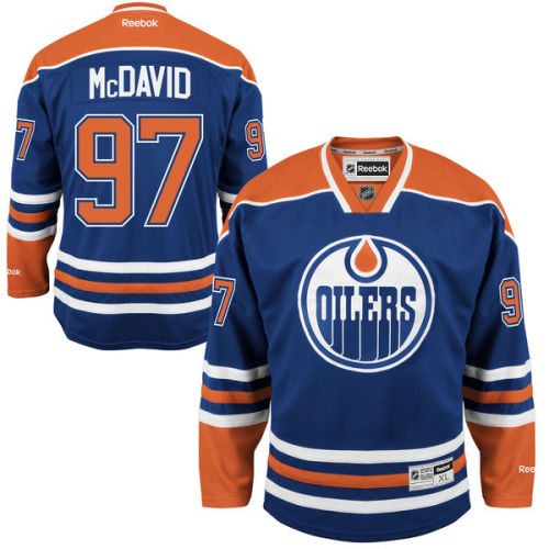 Connor McDavid Edmonton Oilers Men's Home Premier Jersey - Royal