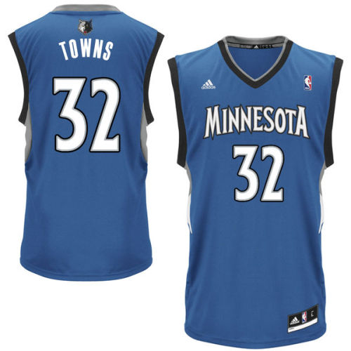 Karl-Anthony Towns Minnesota Timberwolves adidas Replica Jersey - Blue