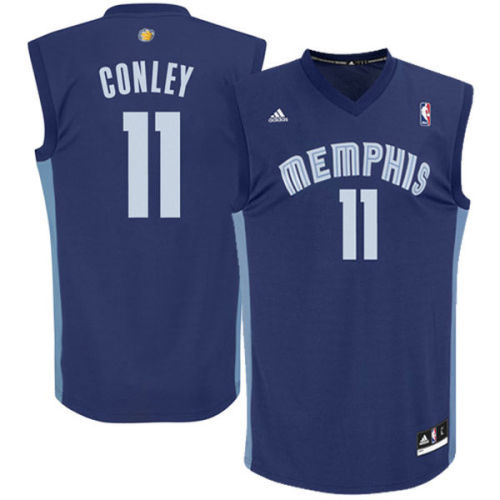 Mike Conley Memphis Grizzlies adidas Replica Road Jersey - Navy Blue