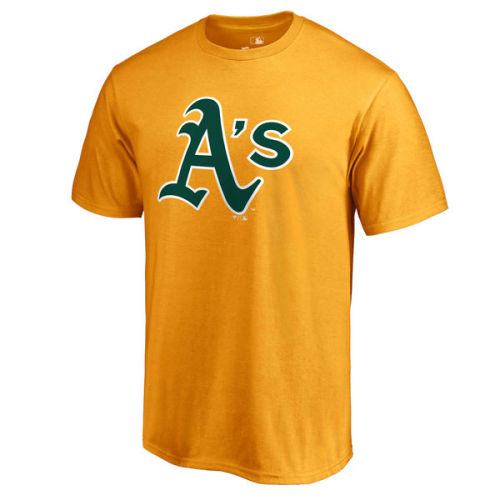 Men's Oakland Athletics Green Team Color Primary Logo T-Shirt