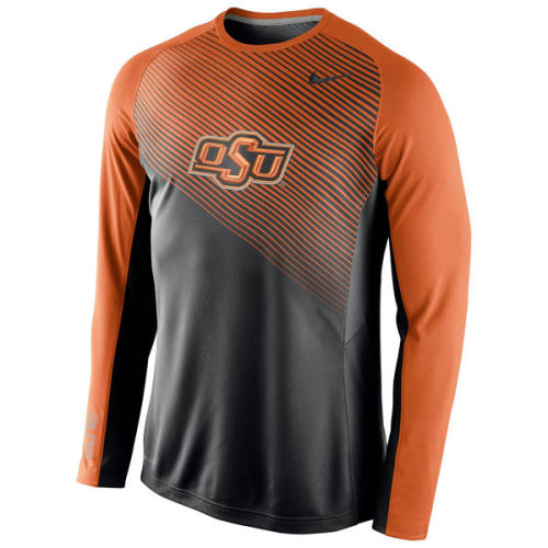 Oklahoma State Cowboys Nike 2014-2015 Fearless Shootaround Long Sleeve Dri-FIT Shirt - Black