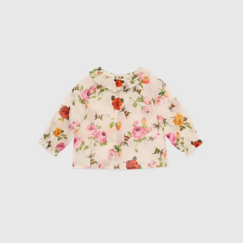 Baby roses and bees print shirt