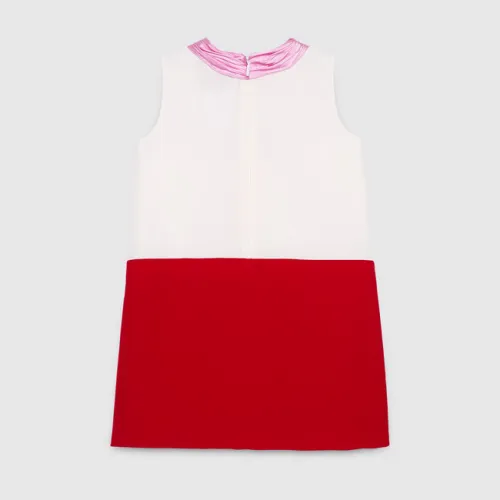 Children's silk dress with bow