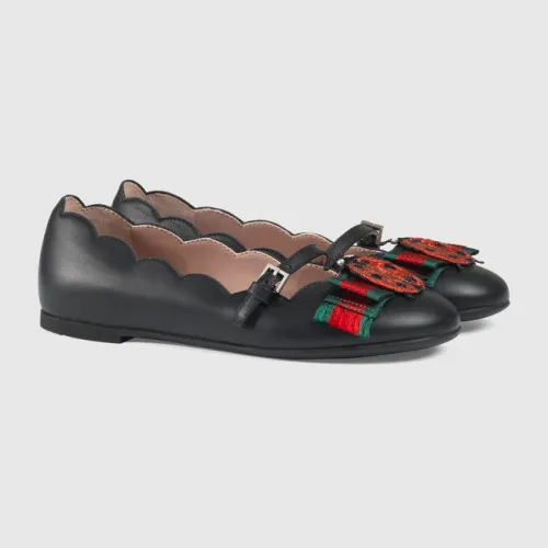 Children's ballet flat with ladybug