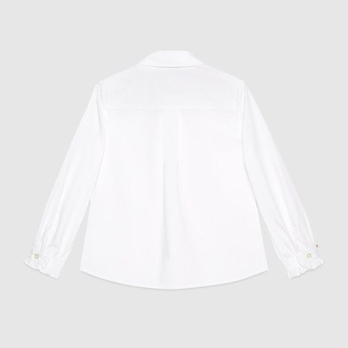 Children's poplin shirt with bee