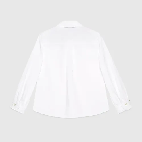 Children's poplin shirt with bee