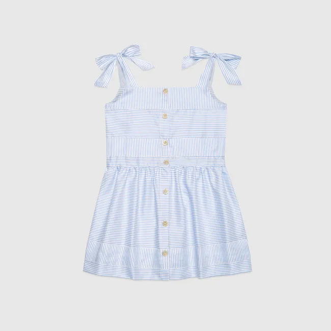 Children's striped oxford dress