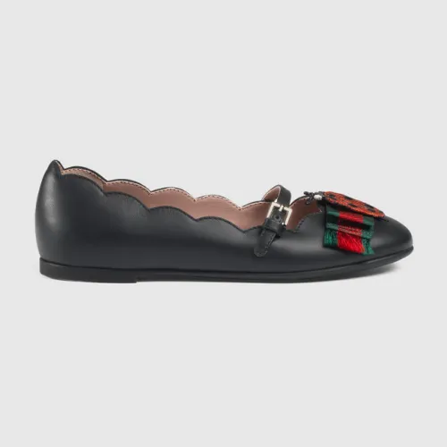Children's ballet flat with ladybug