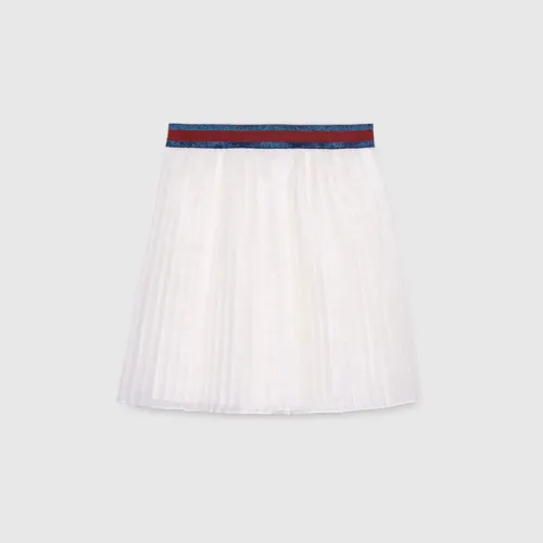 Children's iridescent plissé skirt