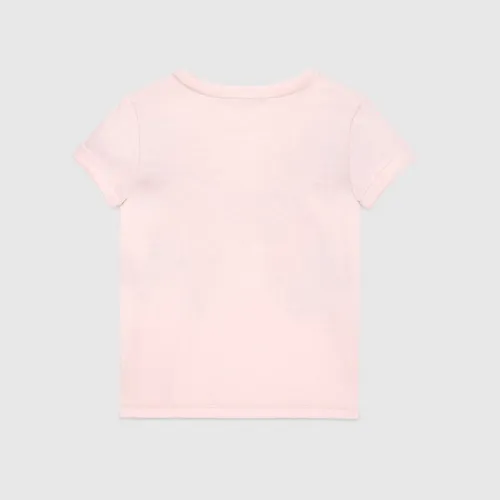 Children's corsage print t-shirt