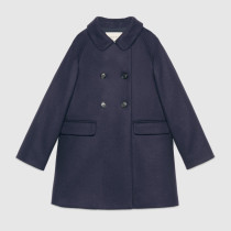 Children's wool cashmere coat