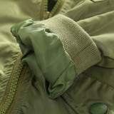 2-9Age Mudkingdom New Spring Boys Jackets Kids Casual Army Green Bomber Jacket Trendy Cartoon Print Outwear Children Sport Coat