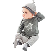 Bear Leader 2016 Winter&Autumn baby boy girl clothes casual 3pcs (Hat + T-shirt+pants) The stars leisure baby boys clothing sets
