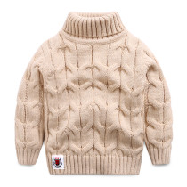 High Quality LittleSpring England Style Baby Boy Turtleneck Sweater Autumn Winter Cottons Warm Sweaters Children Boys Pullovers