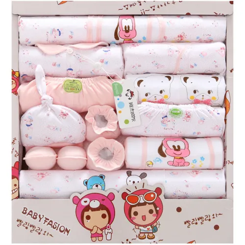 18 Pcs/lot Fashion Newborn Baby gift Sets Infant Clothing Unisex baby boy and girl Suits Baby Outfits For 0-24 Month Wear TZ-005