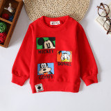 9-24month Boys T-shirt Kids Tees Baby girls T shirts blouse jacket Children sweater Long Sleeve 100% Cotton Mickey cars