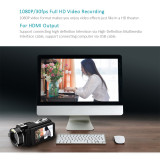 Andoer HDV-Z20 WiFi Digital Video Camera 1080P Full HD Portable Camcorders 24 MP 3.0  Touchscreen Professional Camcorder Camera