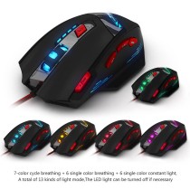 Computer Accessories ZELOTES T-90 8 Key 9200 DPI Wired USB Optical Pro Gaming Mouse 13 Light Mode mouse