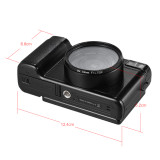 Andoer CDR2 Digital Camera Full HD 1080P Video Camera 24MP 4X digital zoom Anti-shake With Flashlight Wide-angle Lens Camcorder