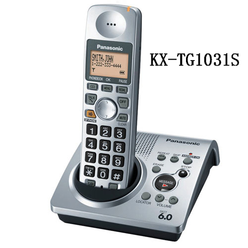 1 Handset KX-TG1031S digital telephone 1.9 GHz DECT 6.0 Cordless telephone with Answering system