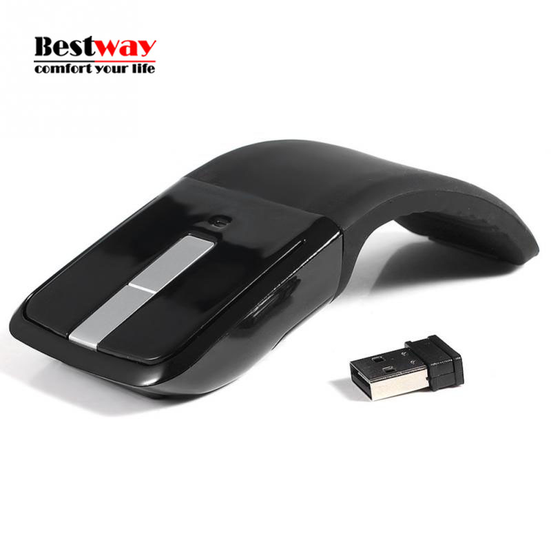 Computer Peripherals Accessories 2.4GHz Arc Touch Ergonomic Mouse Computer Mouse Sem Fio Foldable Optical Flat Microsoft Quality