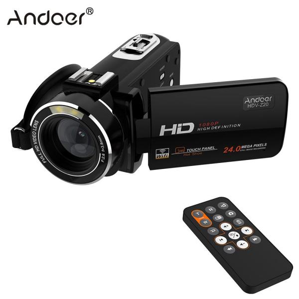 Andoer HDV-Z20 WiFi Digital Video Camera 1080P Full HD Portable Camcorders 24 MP 3.0  Touchscreen Professional Camcorder Camera