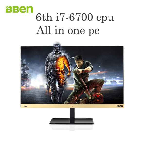 8GB RAM+128GB SSD+1TB HDD wifi quad cores fast boot intel-i7-6700 processor All-in-one PC desktop windows10 3.4-4.0GHz