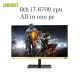8GB RAM+128GB SSD+1TB HDD wifi quad cores fast boot intel-i7-6700 processor All-in-one PC desktop windows10 3.4-4.0GHz