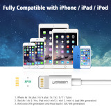For MFi iPhone Cable 2m 1m iOS10.1,Ugreen 2.1A Fast Mobile Phone Lightning to USB Charger Data Cable for iPhone 6 iPad Air iPod