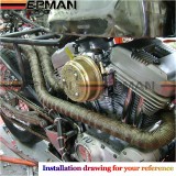 Autofab - 10M HEAT WRAP EXHAUST MANIFOLD & 4CABLE TIESExhaust Thermal Protection EP-WR15TI