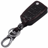 Leather Key Cover For VW Golf 7 GTI MK7 Skoda Octavia A7 Seat Leon Ibiza Flip Folding Remote Key Case 3 BTN Black