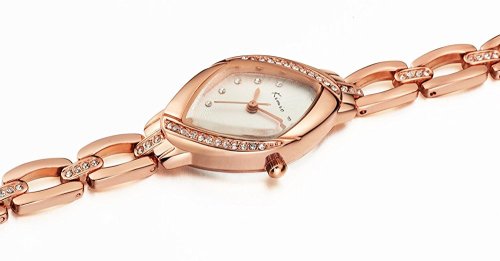 Lava Watches Women's Luxury Rhinestone Watchcase Rose Gold Steel Bracelet Watch