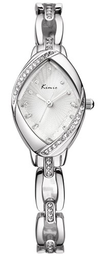 Women's Luxury Rhinestone Watchcase Silver Steel Watch Kw6010s