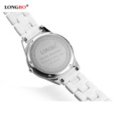 2016 New Luxury Brand LONGBO Mens Women Ceramic Watch Fashion Geneva Couple Watches Male Quartz Wrist watches relojes mujer 8631