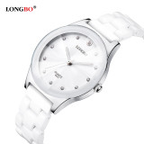 2016 New Luxury Brand LONGBO Mens Women Ceramic Watch Fashion Geneva Couple Watches Male Quartz Wrist watches relojes mujer 8631