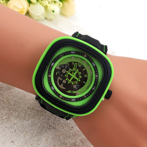 Classic men's watch quartz watch silicone watchband simple fashion children watch, mechanical design relogio masculino Clock