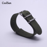 Wholesale Stripe Cambo Solid Black Watch 18 20 22 24mm Multi Color Army Military nato fabric Nylon watchbands Strap Band Buckle