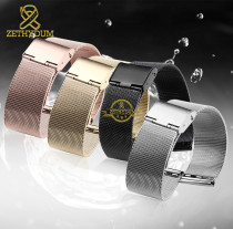 Milan mesh stainless steel bracelet ultrathin watchband strap for General Thin watch ticwatch womens or mens brand 10 12 14 16mm