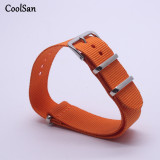 Wholesale Stripe Cambo Solid Black Watch 18 20 22 24mm Multi Color Army Military nato fabric Nylon watchbands Strap Band Buckle